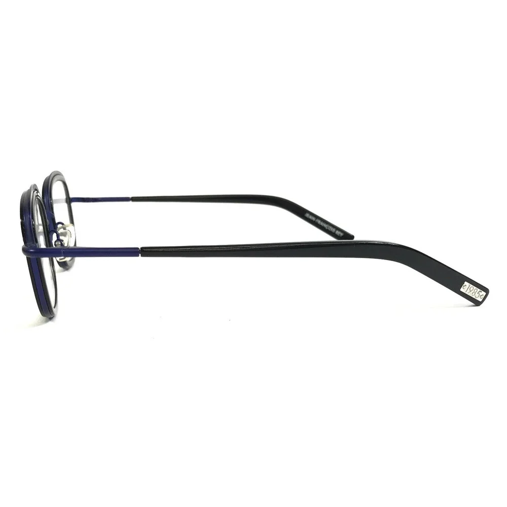 J.F. Rey Eyeglasses Frames LEGEND 0025 Shiny Black Navy Blue Modernist 48-25-148 - Picture 6 of 13